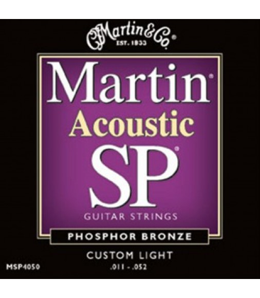 Martin MSP4050 Custom Light Acoustic Guitar Strings .011-.052