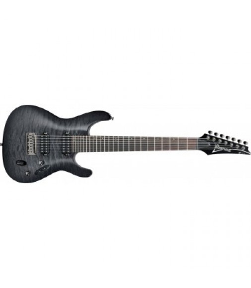 Ibanez S7521QM-TGB Electric Guitar Trans Grey Sunburst