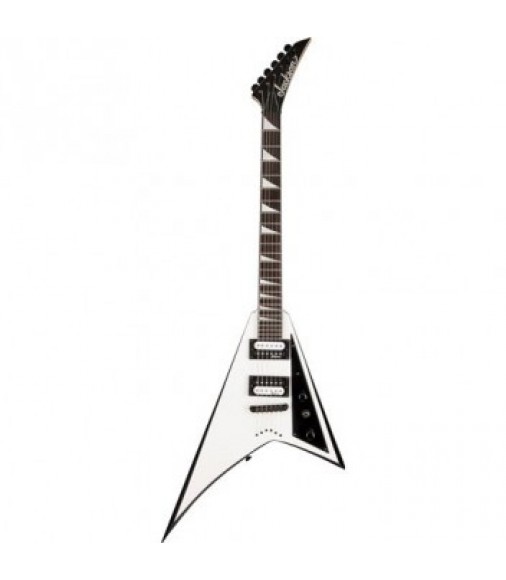 Jackson JS32T Rhoads Electric Guitar in White with Black Bevels
