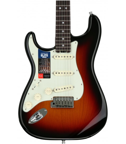 3-Tone Sunburst  Fender American Elite Stratocaster, Rosewood, Left-handed