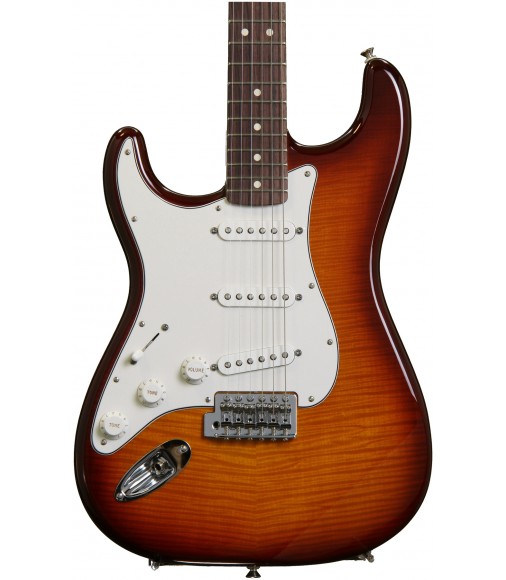 Rosewood, Tobacco Sunburst  Fender Standard Stratocaster Plus Top Left-Handed