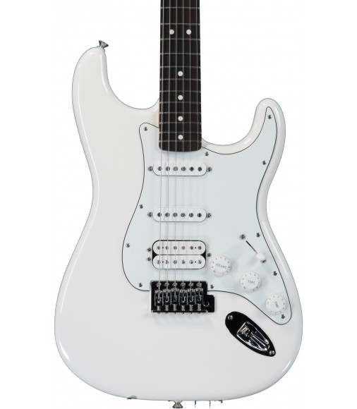 Arctic White, Rosewood  Fender Standard Strat HSS