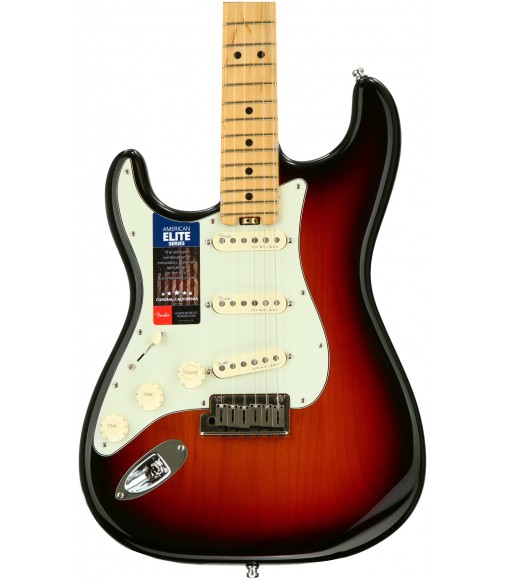 3-Tone Sunburst, Maple  Fender American Elite Stratocaster, Left-Handed