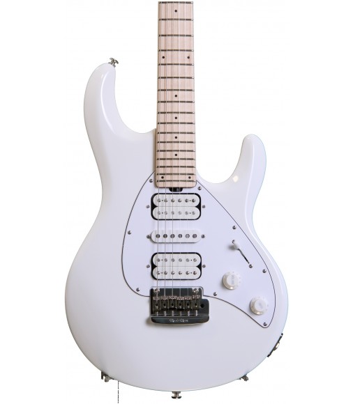 White  Ernie Ball Music Man Silhouette HSH