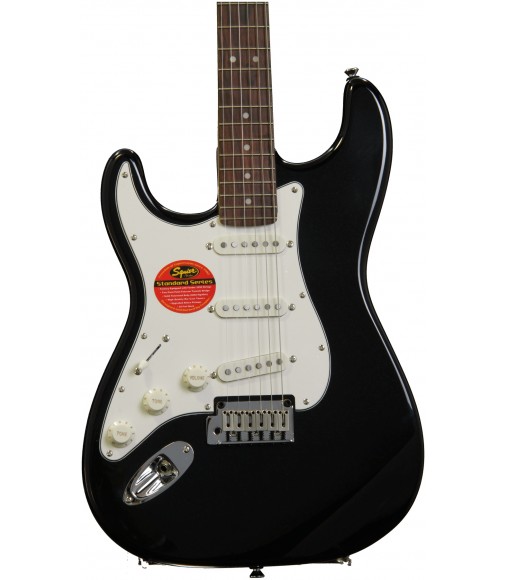 Black Metallic  Squier Standard Stratocaster, Left-Handed