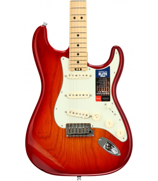 Aged Cherry Burst, Ash Body  Fender American Elite Stratocaster, Maple