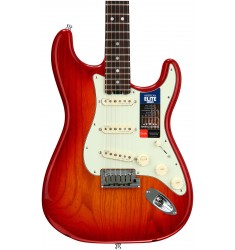 Aged Cherry Burst, Ash Body  Fender American Elite Stratocaster, Rosewood