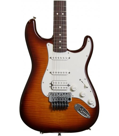Tobacco Sunburst  Fender Standard Stratocaster HSS Plus Top with Locking Tremolo