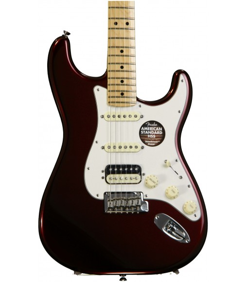 Bordeaux Metallic, Maple  Fender American Standard Stratocaster HSS Shawbucker