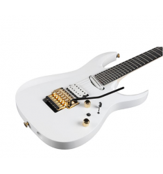 Ibanez RGA622XH Electric Guitar with DiMarzio Fusion Edge Pickups in Black and White Finishes